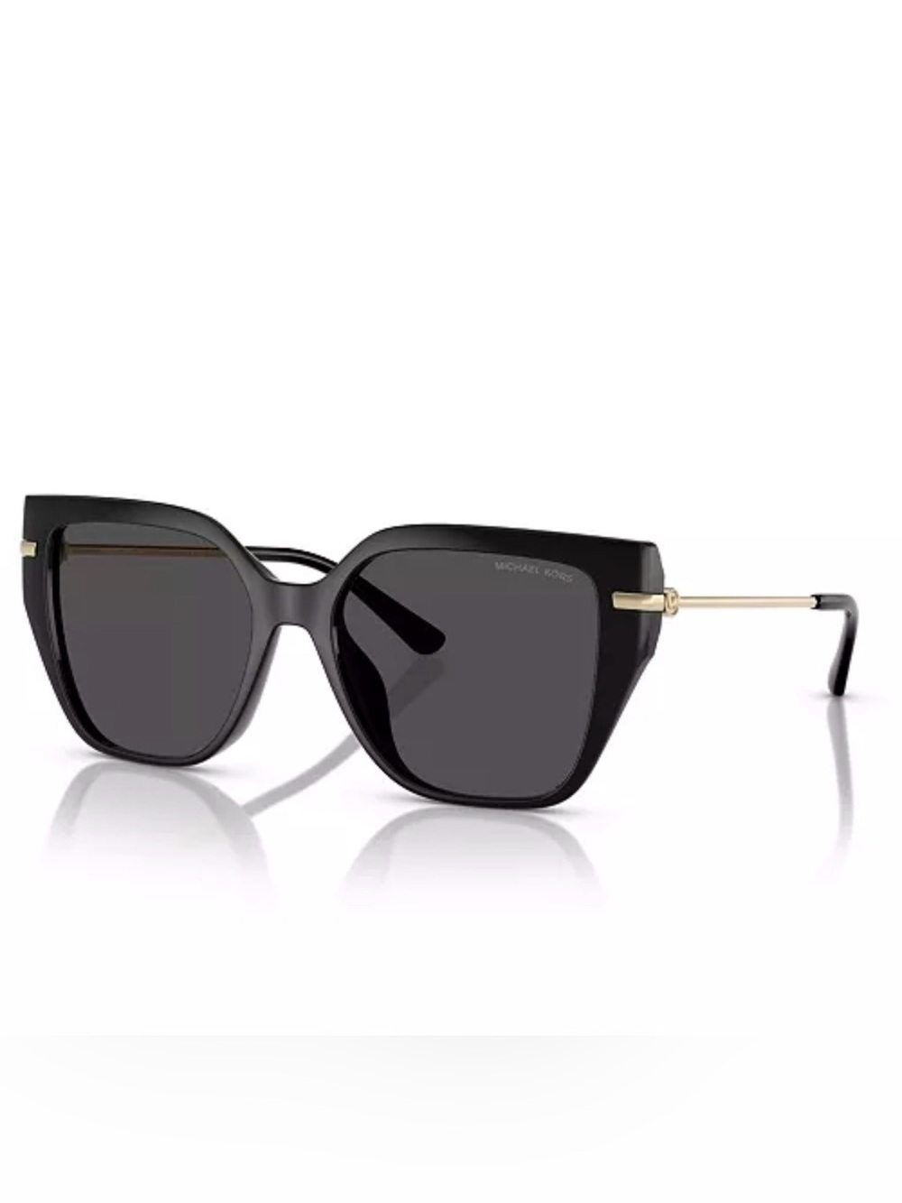 Michael Kors St. Barths MK2231U oversized sunglasses black frame gold-tone